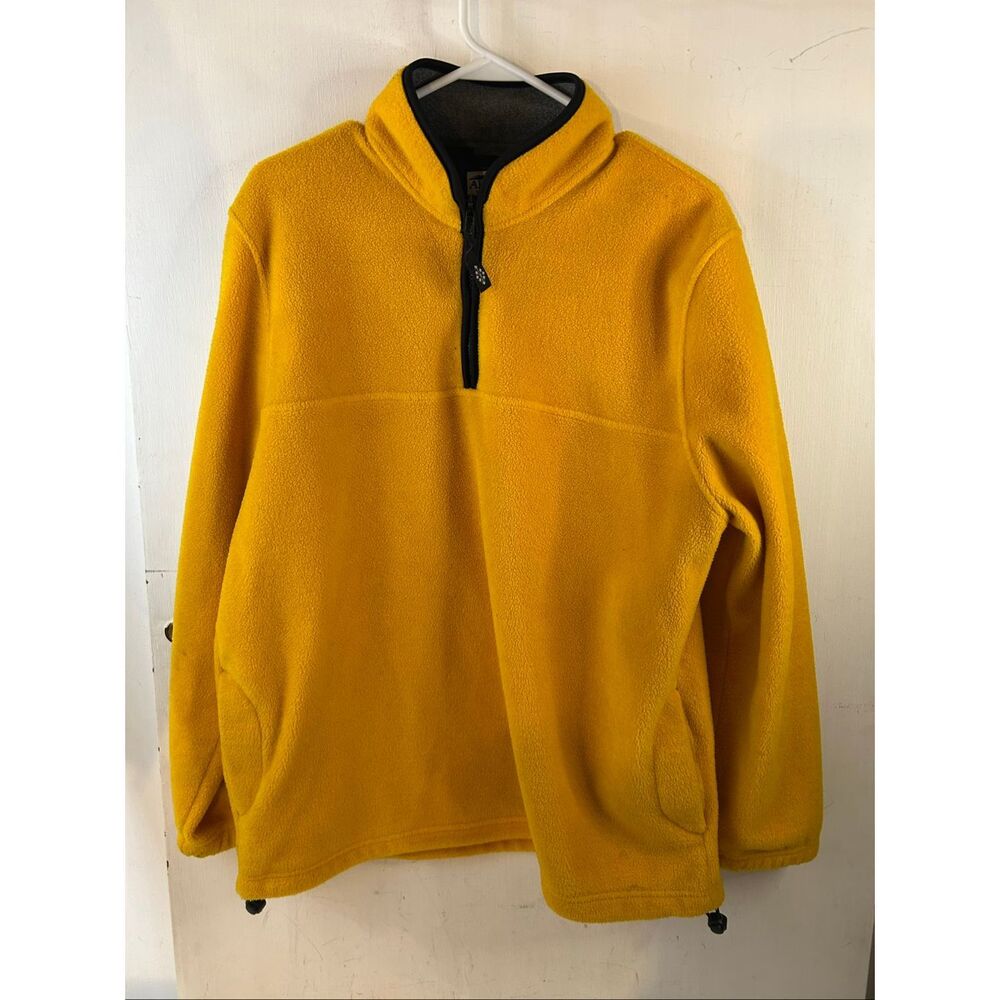 Alpine TeK Large Lg‎ by Palmetto's Yellow Fleece Pull Over